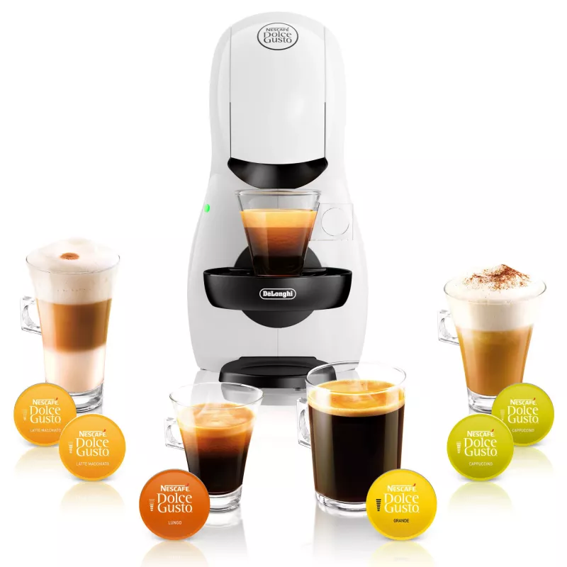 De’Longhi Piccolo EDG110.WB kavos aparatas kapsulinis, 0.8 L, rankinis