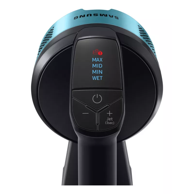 Samsung VS20B75AGR1/GE belaidis 2-in-1 dulkių siurblys lazda / elektrinis šluotražis, 550 W, 0.8 L, juoda/chromas/mėtų spalva
