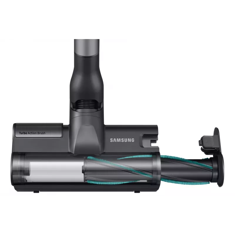 Samsung VS20B75AGR1/GE belaidis 2-in-1 dulkių siurblys lazda / elektrinis šluotražis, 550 W, 0.8 L, juoda/chromas/mėtų spalva