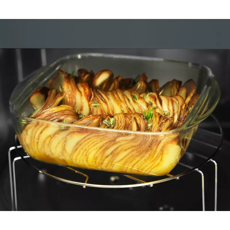 Kaitlentės mikrobangų krosnelė su griliu Electrolux EMZ421MMTI — 800 W, 20 L, titano spalvos, 270 mm padėklas