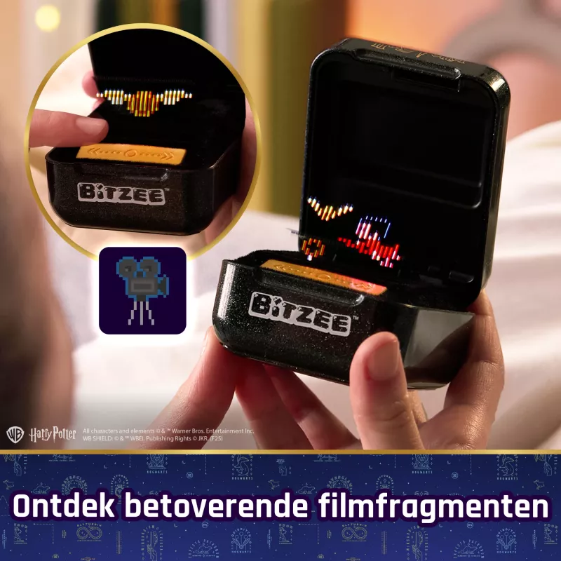 Wizarding World Harry Potter, interaktyvus Bitzee žaislas su 20 veikėjų viduje, puiki Velykų dovana, skaitmeninis augintinis reaguoja į braukimus, pakreipimus ir bakstelėjimus