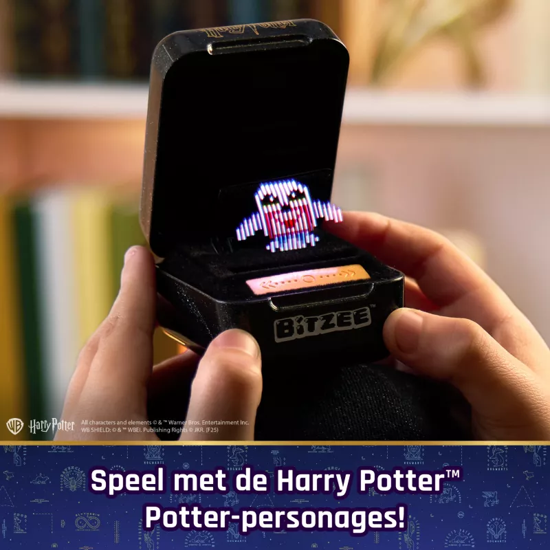 Wizarding World Harry Potter, interaktyvus Bitzee žaislas su 20 veikėjų viduje, puiki Velykų dovana, skaitmeninis augintinis reaguoja į braukimus, pakreipimus ir bakstelėjimus