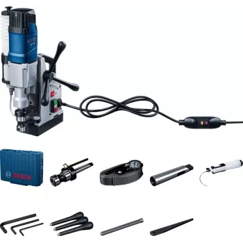 Bosch GBM 50-2 tiesinis gręžtuvas, 510 RPM, 14.7 kg, juoda, mėlyna, nerūdijantis plienas