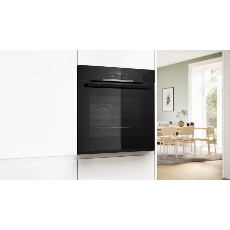 Įmontuojama elektrinė orkaitė Bosch Serie 4 HRG312BB4, 71 L, 3600 W, juoda, liečiamasis valdymas, A+
