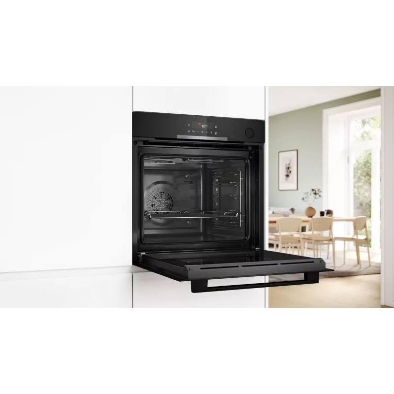 Įmontuojama elektrinė orkaitė Bosch Serie 4 HRG312BB4, 71 L, 3600 W, juoda, liečiamasis valdymas, A+