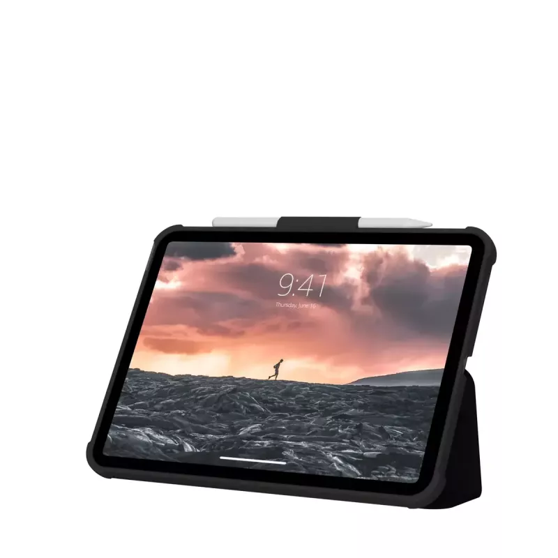 Folio dėklas Urban Armor Gear Plyo 27,7 cm 10,9 colio juodas permatomas