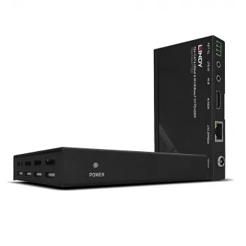 Lindy 70m Cat.6 HDMI 4K30, IR ir RS-232 HDBaseT prailgintuvas su PoC
