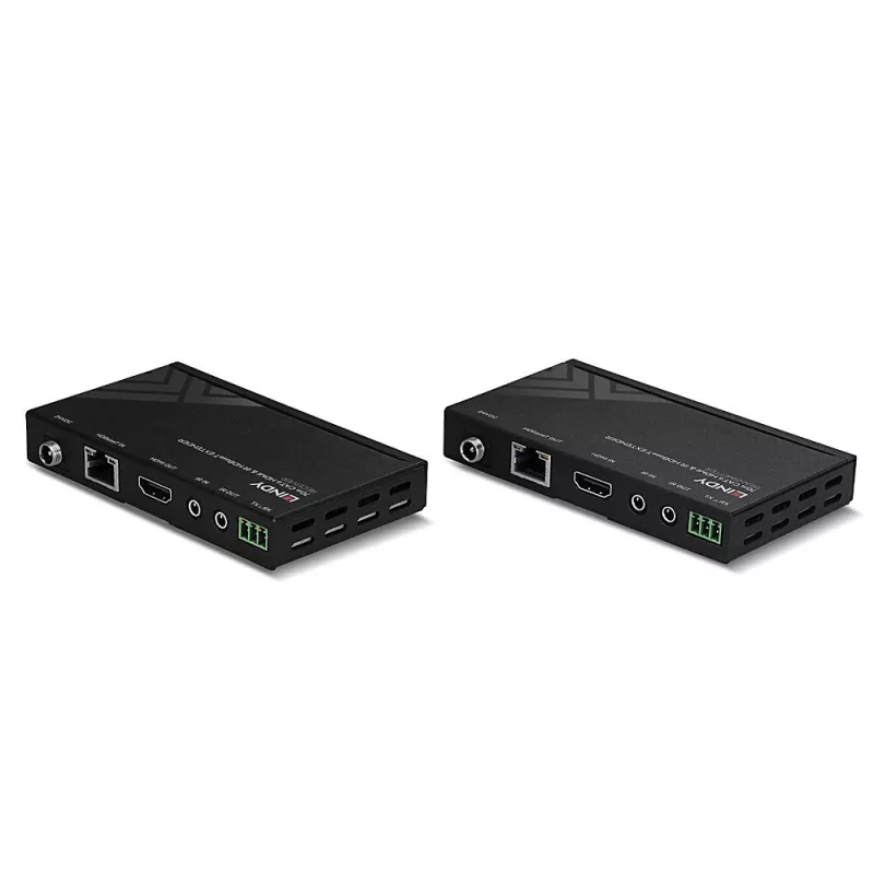 Lindy 70m Cat.6 HDMI 4K30, IR ir RS-232 HDBaseT prailgintuvas su PoC