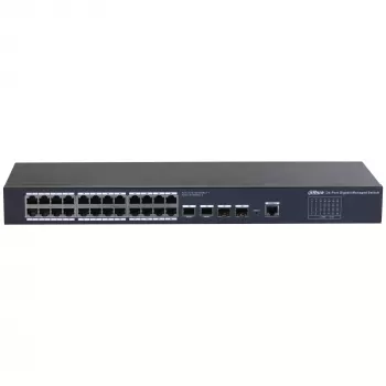 Dahua Technology SG4028 valdomas L2 Gigabit Ethernet (10/100/1000) jungiklis, juodas