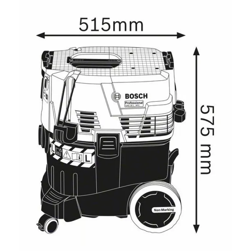Bosch GAS 35 L AFC Professional juodas, mėlynas 1200 W