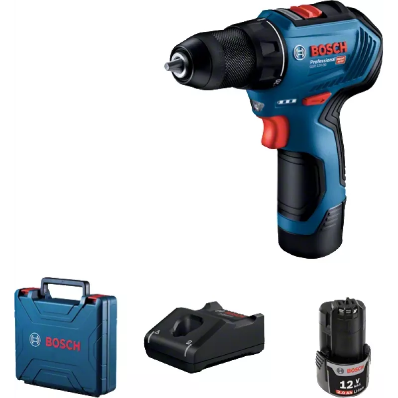 Bosch GSR 12V-30 Professional 1600 RPM Mėlynas