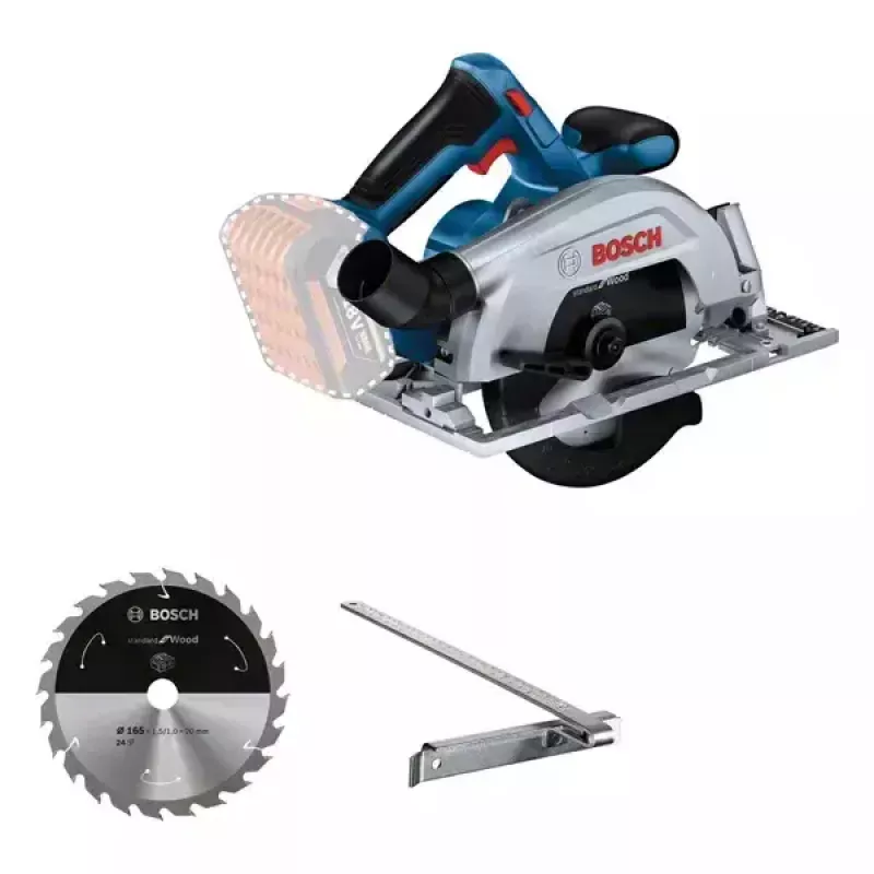 Bosch GKS 185-LI 16,5 cm belaidis pjūklas, juoda, mėlyna, pilka, 5000 aps./min.