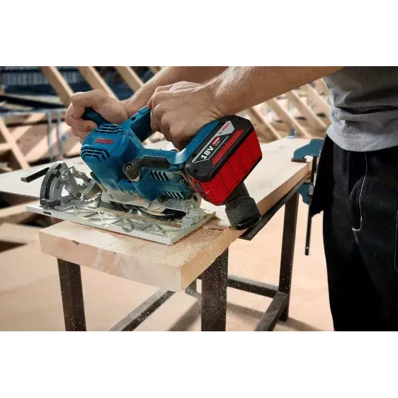 Bosch GKS 185-LI 16,5 cm belaidis pjūklas, juoda, mėlyna, pilka, 5000 aps./min.