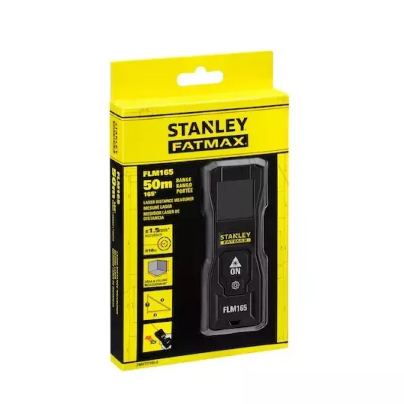 Lazerinis atstumo matuoklis Stanley FATMAX FMHT77165-0 juodas 50 m