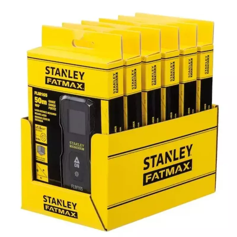 Lazerinis atstumo matuoklis Stanley FATMAX FMHT77165-0 juodas 50 m