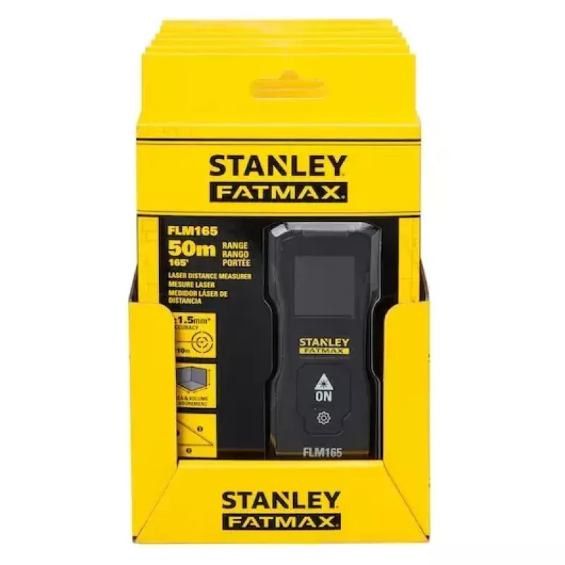 Lazerinis atstumo matuoklis Stanley FATMAX FMHT77165-0 juodas 50 m
