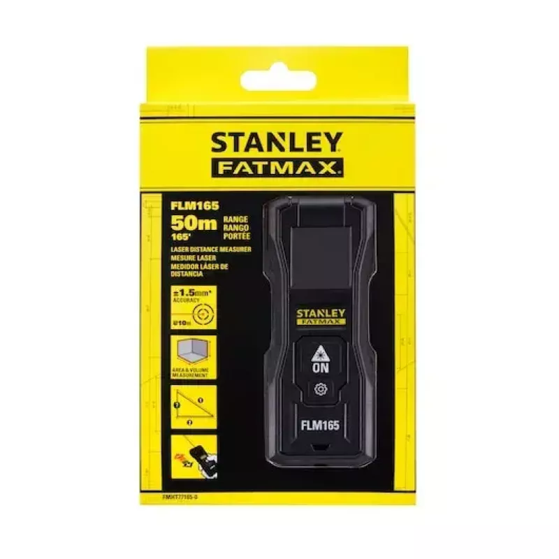 Lazerinis atstumo matuoklis Stanley FATMAX FMHT77165-0 juodas 50 m