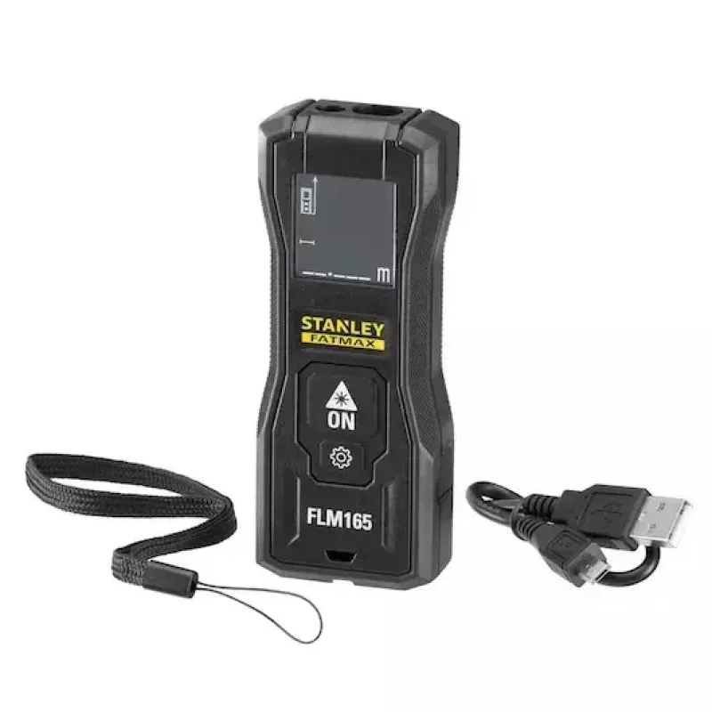 Lazerinis atstumo matuoklis Stanley FATMAX FMHT77165-0 juodas 50 m