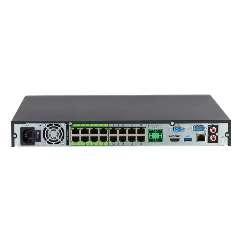 Dahua Technology WizSense NVR5216-16P-EI2 tinklinis vaizdo registratorius 1U juodas