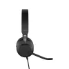 Jabra Evolve2 40 USB-A, MS Teams Stereo, laidinės ausinės biurui, 20 - 20000 Hz, 188 g, juodos