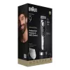 Braun BeardTrimmer 9 BT9560 barzdos kirpimo mašinėlė, baterija, 52 mm, 2 cm, šlapias ir sausas, juoda, sidabrinė