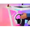 Trust GXT 709W LUMINUS Baltas žaidimų stalas su RGB apšvietimu