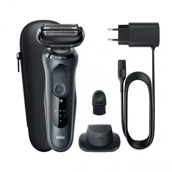 Braun Series 6 61-N1200s folijos skustuvas, juodas