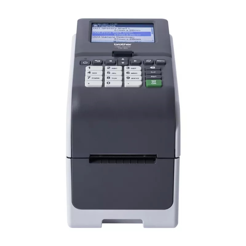 Brother TD-2350DSA203 etikečių spausdintuvas Tiesioginis terminis 203 x 203 DPI 152 mm/s Laidinis ir belaidis Ethernet LAN Wi-Fi Bluetooth