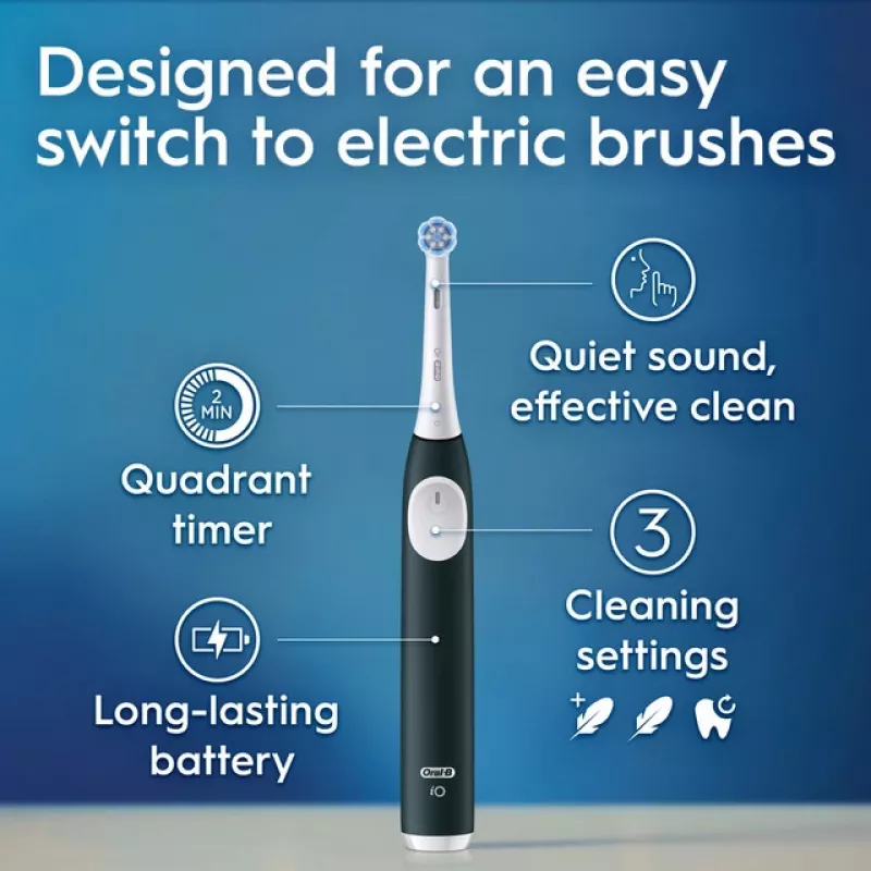 BRAUN Oral‑B iO Series 2 Green įkraunamas dantų šepetėlis su kelioniniu dėklu