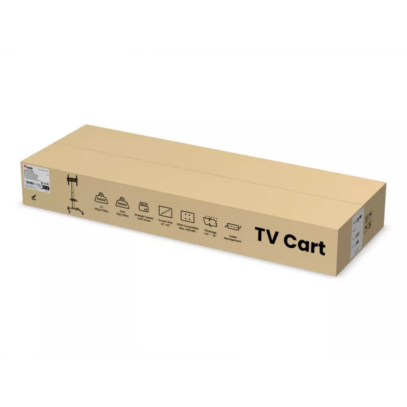 Multimedijos vežimėlis Equip 32–55 colių universalus TV stovas