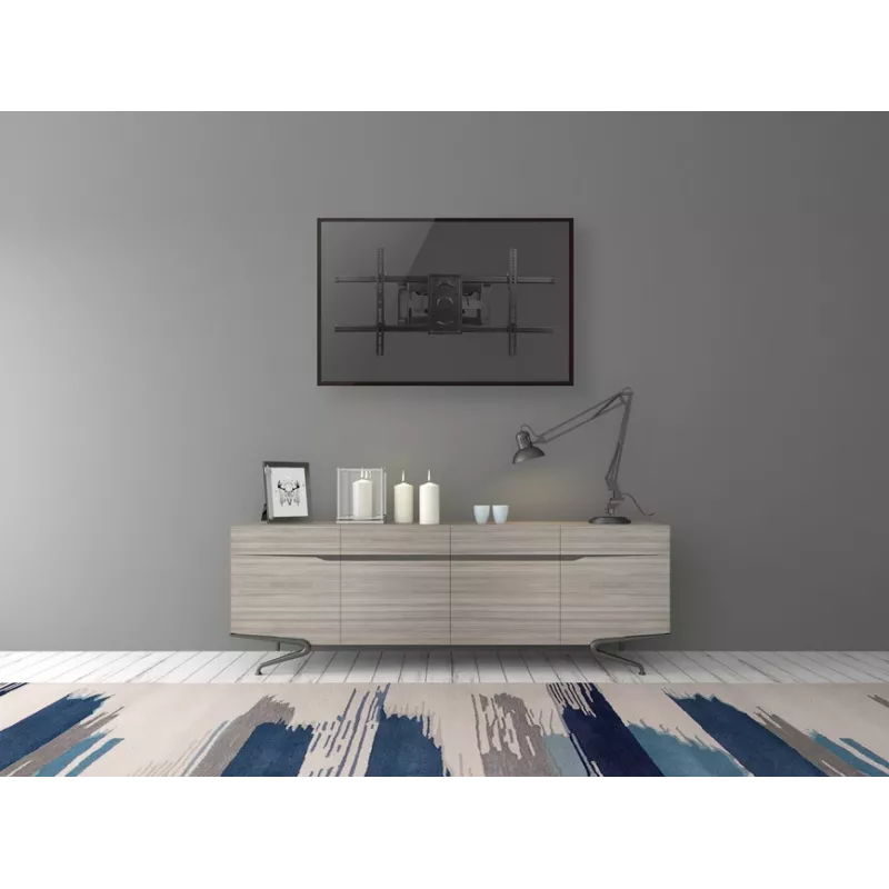 Equip TV sieninis laikiklis su pakreipimu ir pasukimu, 37-90 col., VESA 200x200-816x410 mm, juodas