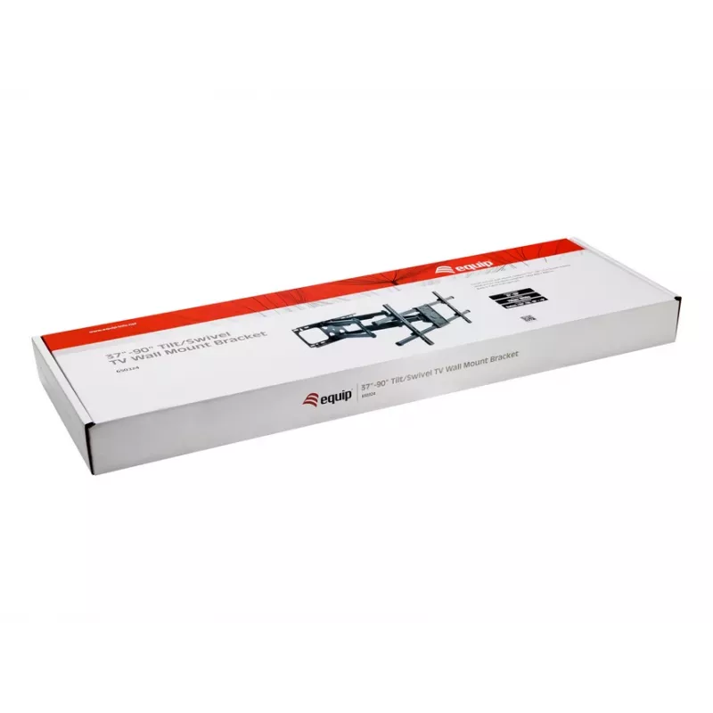 Equip TV sieninis laikiklis su pakreipimu ir pasukimu, 37-90 col., VESA 200x200-816x410 mm, juodas