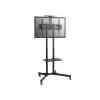 Equip Economy Daugiafunkcinis TV vežimėlis, 50 kg, 94 cm (37 col.), 177,8 cm (70 col.), 600 x 400 mm, aukščio reguliavimas, juodas
