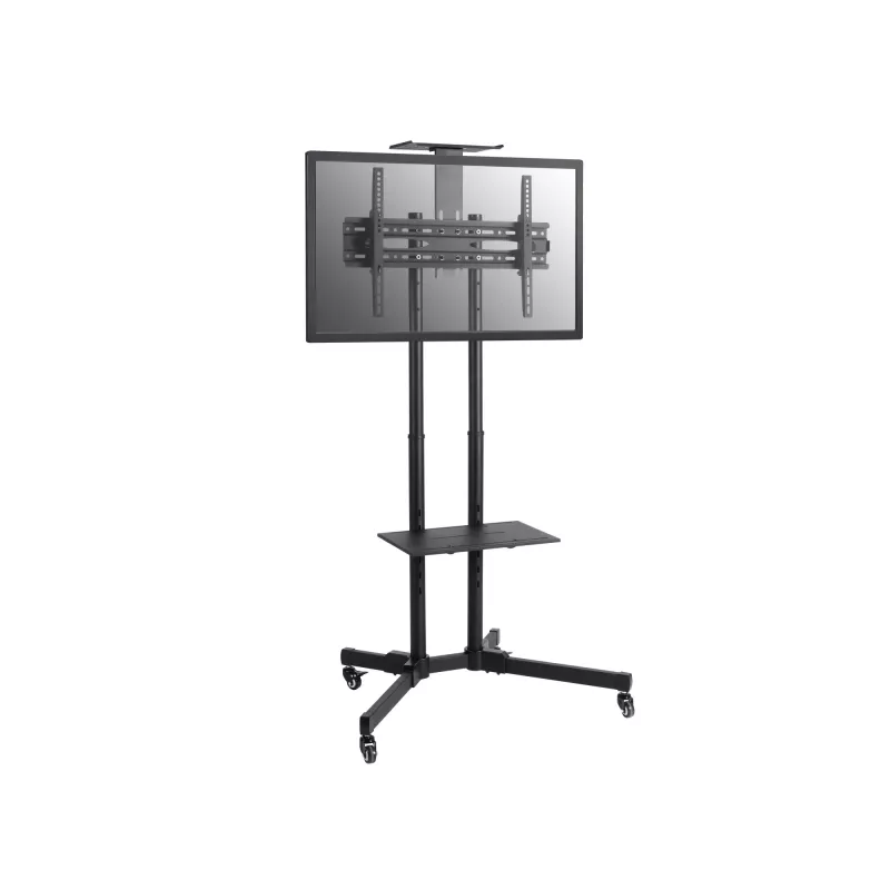 Equip Economy Daugiafunkcinis TV vežimėlis, 50 kg, 94 cm (37 col.), 177,8 cm (70 col.), 600 x 400 mm, aukščio reguliavimas, juodas