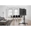 Equip Economy Daugiafunkcinis TV vežimėlis, 50 kg, 94 cm (37 col.), 177,8 cm (70 col.), 600 x 400 mm, aukščio reguliavimas, juodas