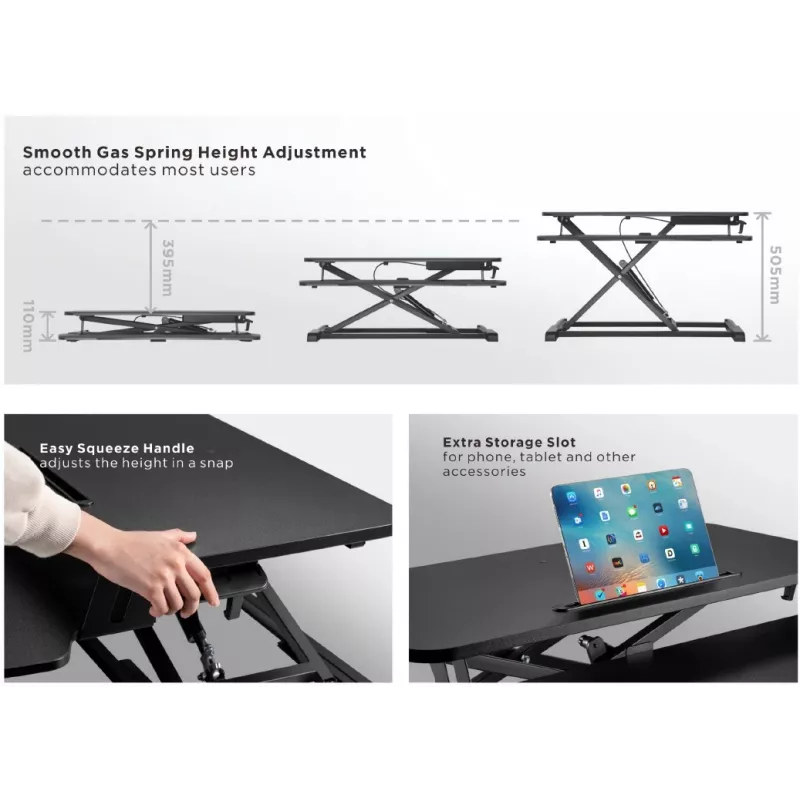 Equip Ergonominis stovo pakėlimas sėdėjimui ir stovėjimui