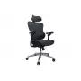 Ergonominė Premium biuro kėdė su galvos atrama ir porankiais Equip, mėlyna-juoda