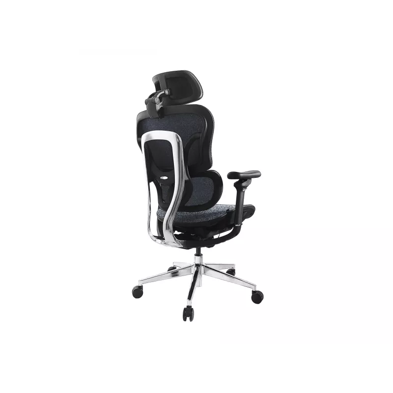 Ergonominė Premium biuro kėdė su galvos atrama ir porankiais Equip, mėlyna-juoda