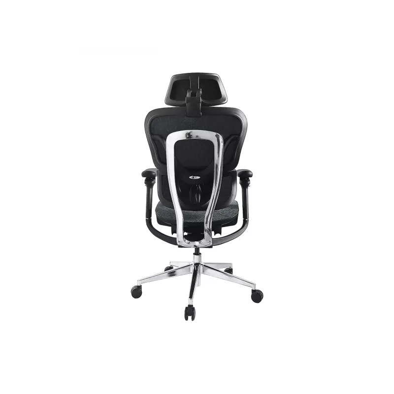 Ergonominė Premium biuro kėdė su galvos atrama ir porankiais Equip, mėlyna-juoda