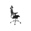 Ergonominė Premium biuro kėdė su galvos atrama ir porankiais Equip, mėlyna-juoda
