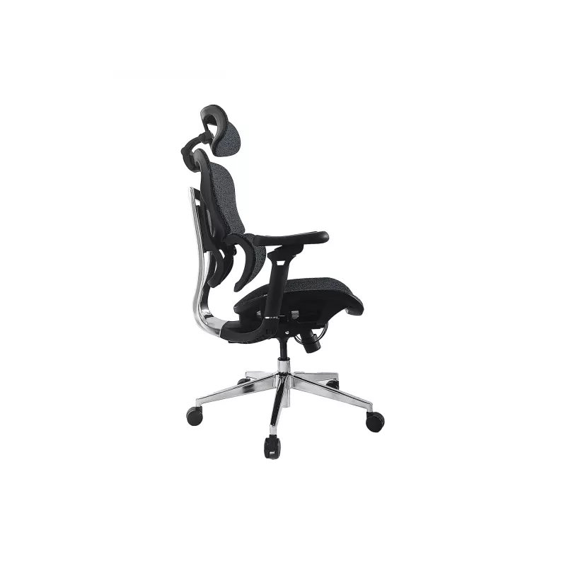 Ergonominė Premium biuro kėdė su galvos atrama ir porankiais Equip, mėlyna-juoda