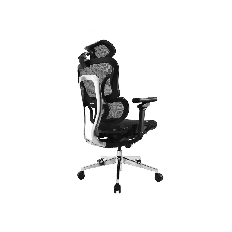 Equip Ergonominė Premium biuro kėdė su galvos atrama ir porankiais, juoda