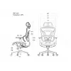 Equip Ergonominė Premium biuro kėdė su galvos atrama ir porankiais, juoda