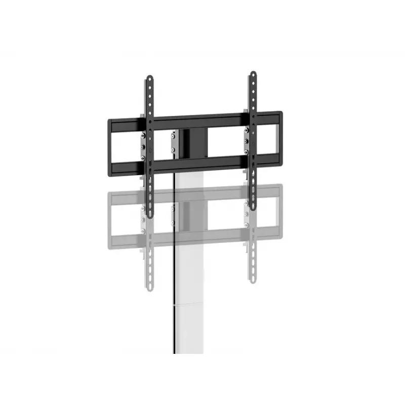 Grindinis TV stovas/likštas EQUIP 650614, 37–86 col., iki 45 kg, VESA 100x100–600x400, aukštis 900–1100 mm, pakreipimas -10°–5°, sidabrinis