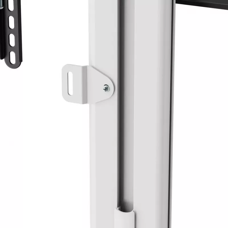 Grindinis TV stovas/likštas EQUIP 650614, 37–86 col., iki 45 kg, VESA 100x100–600x400, aukštis 900–1100 mm, pakreipimas -10°–5°, sidabrinis