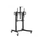 Equip 55–100 colių mobilus motorizuotas LFD vežimėlis, 2,54 m (100 colių), 200 x 200 mm, 800 x 600 mm, -10 – 5°, aliuminis, plastikas, nerūdijantis plienas, juoda