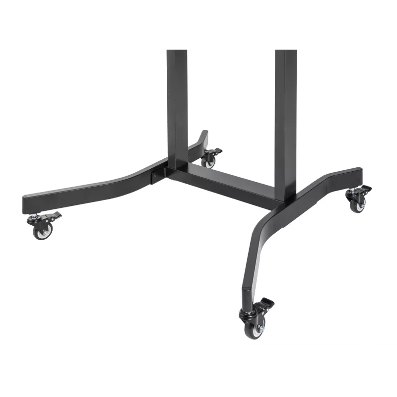 Equip 55–100 colių mobilus motorizuotas LFD vežimėlis, 2,54 m (100 colių), 200 x 200 mm, 800 x 600 mm, -10 – 5°, aliuminis, plastikas, nerūdijantis plienas, juoda