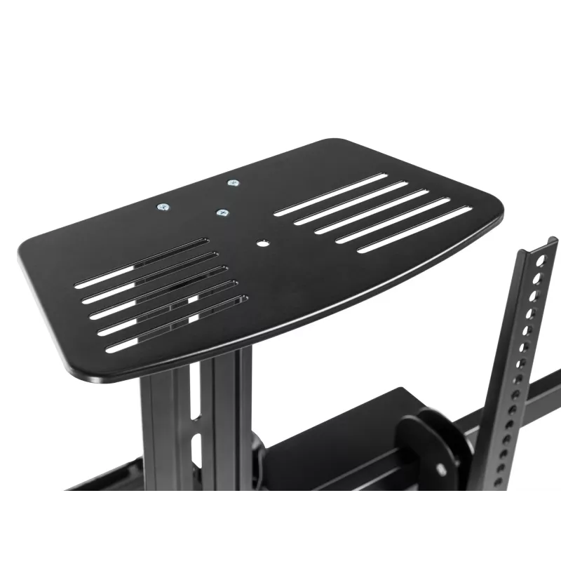 Equip 55–100 colių mobilus motorizuotas LFD vežimėlis, 2,54 m (100 colių), 200 x 200 mm, 800 x 600 mm, -10 – 5°, aliuminis, plastikas, nerūdijantis plienas, juoda