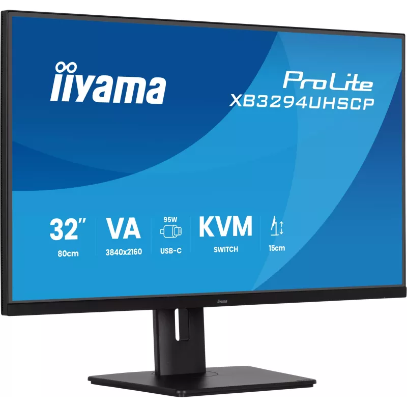 Monitorius iiyama ProLite XB3294UHSCP-B1 80 cm (31,5 col.) 4K Ultra HD juodas