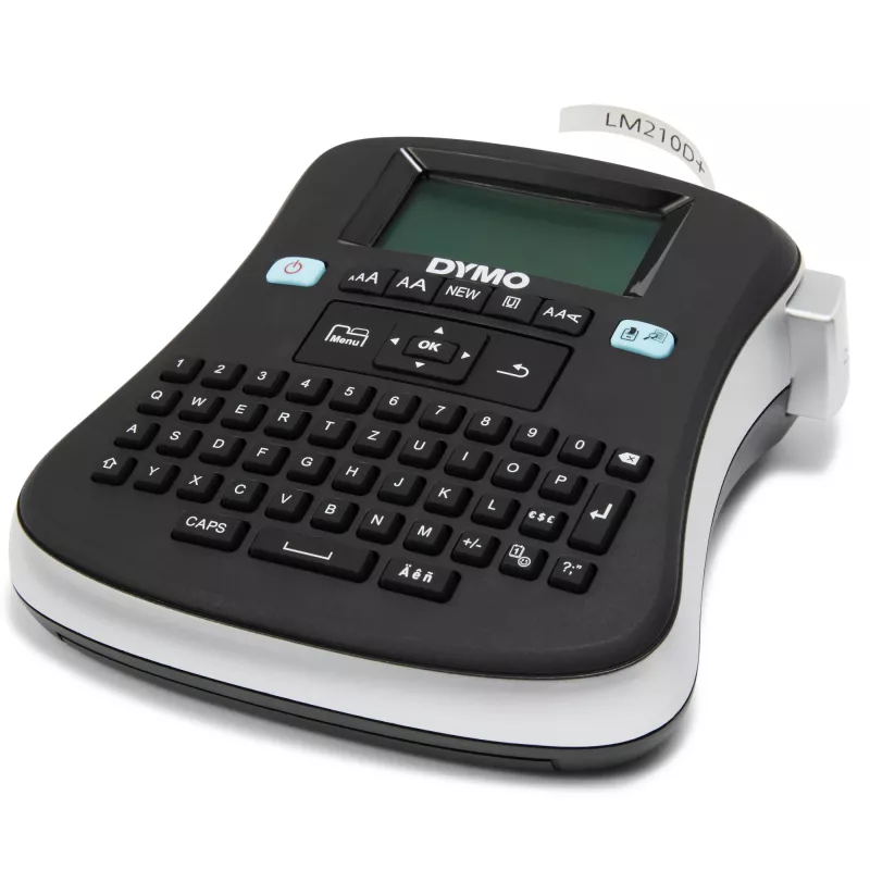 Etikečių spausdintuvas DYMO LabelManager 210D+ QWERTZ komplekte su dėklu